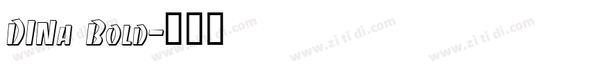 DINa Bold字体转换